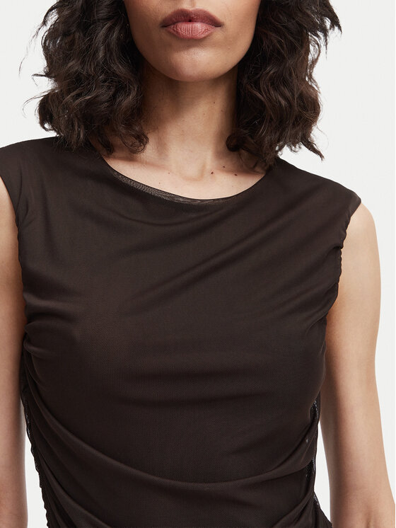 Vero Moda Vero Moda Abito da sera Penelope 10351455 Marrone scuro Regular Fit
