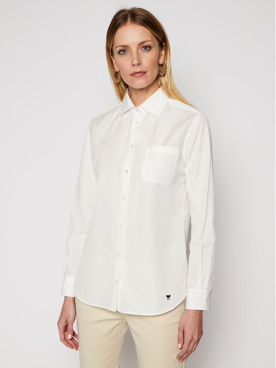 Weekend Max Mara Weekend Max Mara Krekls Ersilia 51110117 Balts Regular Fit