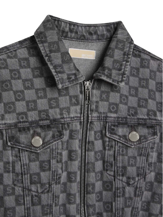 MICHAEL KORS KIDS MICHAEL KORS KIDS Джинсова куртка R16119 S Сірий Regular Fit