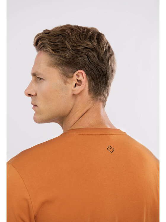 Volcano Volcano T-Shirt T-POKI Pomarańczowy Regular Fit