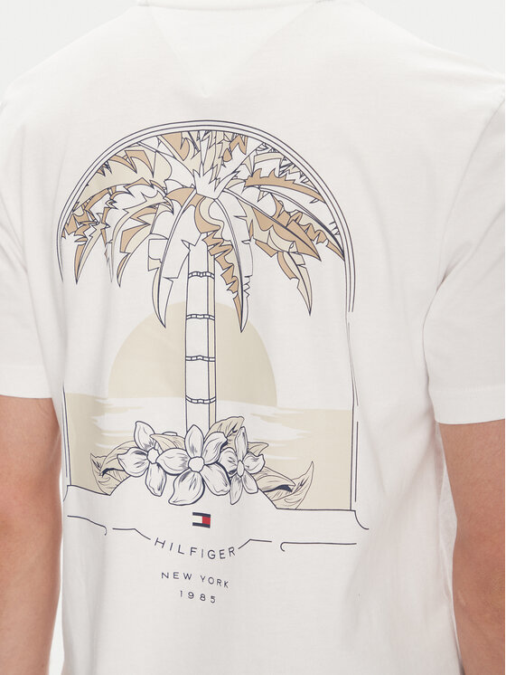 Tommy Hilfiger Tommy Hilfiger T-shirt Hotel MW0MW39352 Bijela Regular Fit