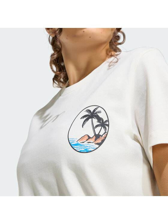 adidas adidas T-Shirt 163170 Biały Regular Fit