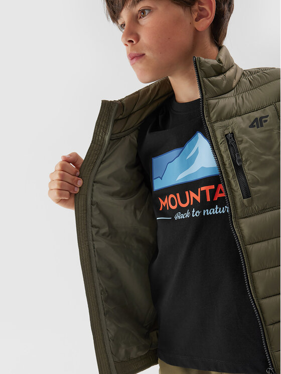 4F 4F Gilet 4FJAW23TVJAM040 Cachi Regular Fit