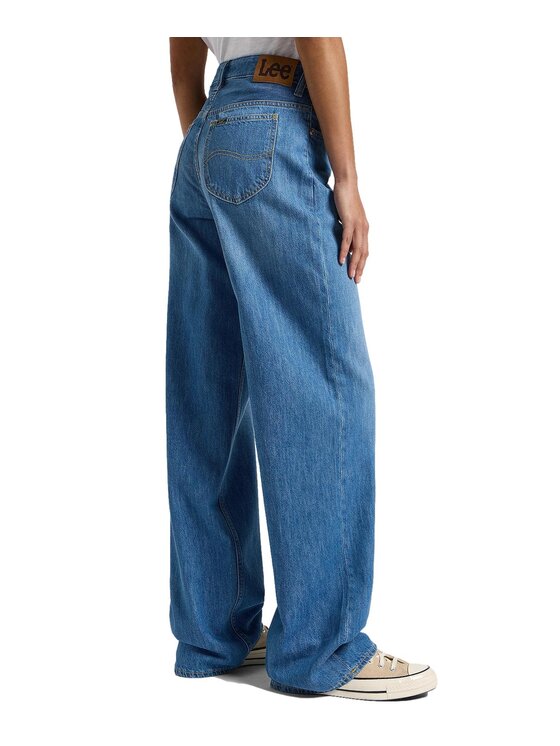 Lee Lee Jeansy 112367528 Niebieski Loose Fit