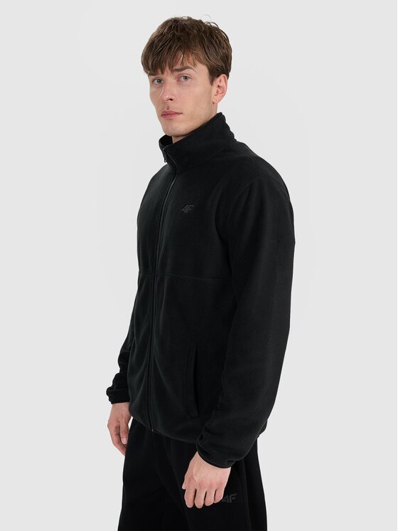 4F 4F Felpa di pile 4FRMM00TFLEM372-20S Nero Regular Fit
