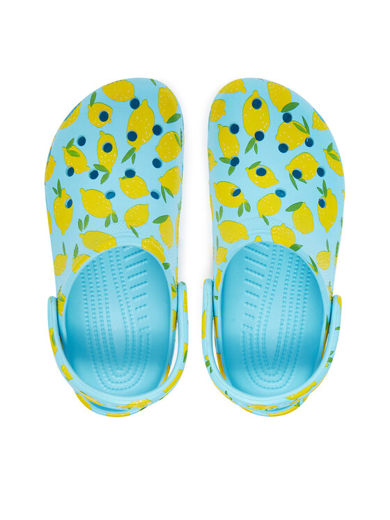 Crocs Crocs Klapki Classic Fresh Fruits Clog 211008 Niebieski