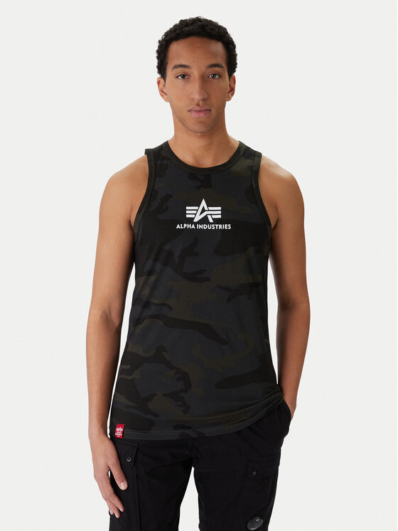 Alpha Industries Alpha Industries Tank top Basci Camo 126566C Gri Regular Fit