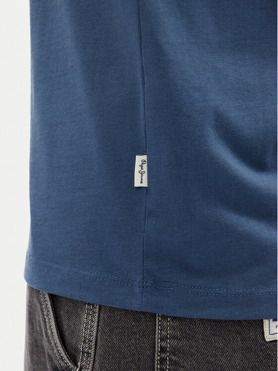 Pepe Jeans Pepe Jeans T-Shirt Dylan PM509728 Modrá Regular Fit