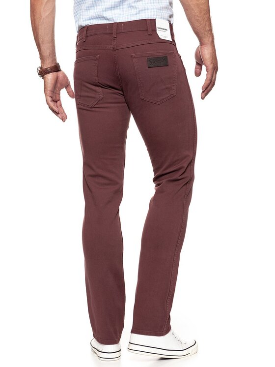 Wrangler Wrangler Pantaloni di tessuto GREENSBORO Rosso Straight Fit