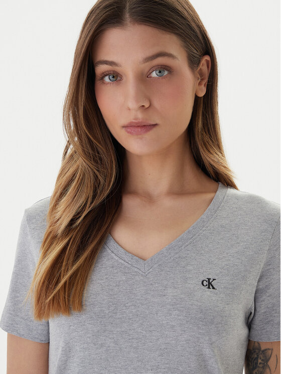 Calvin Klein Jeans Calvin Klein Jeans T-Shirt Archive LV047B205G Szary Regular Fit