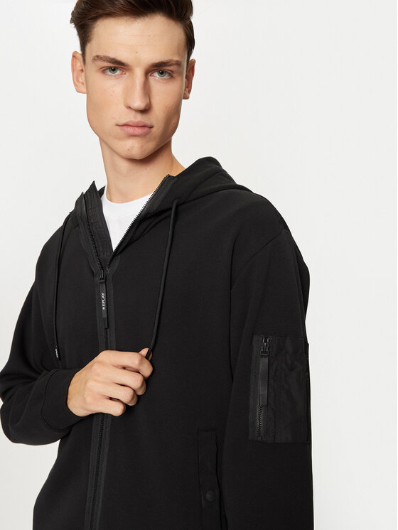 REPLAY REPLAY Pulóver M6964 .000.23655 Fekete Regular Fit