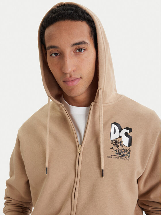 DC Shoes DC Shoes Pulóver Anodized EDYSF03267 Bézs Regular Fit