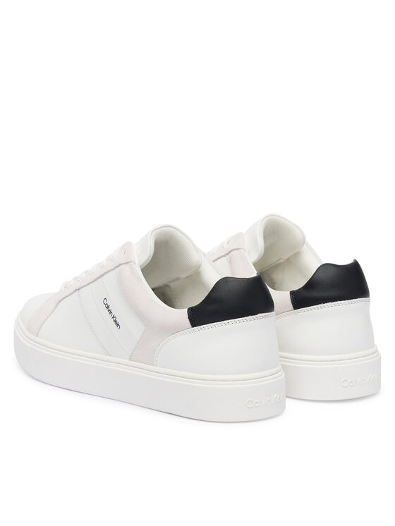 Calvin Klein Calvin Klein Sneakers Classic Cupsole Laceup Tape Lth YM0YM01430 Bianco