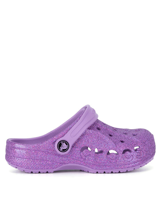 Şlapi Crocs BAYA GLITTER CLOG 207015-5PR Violet