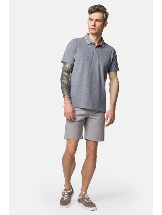 Lancerto Lancerto Szorty materiałowe Ibiza SZO082123000002 Szary Regular Fit
