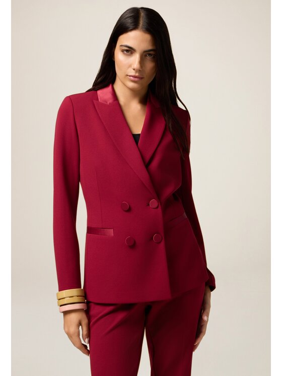Oltre Oltre Giacca outdoor Q782R004561N026 Rosso Slim Fit