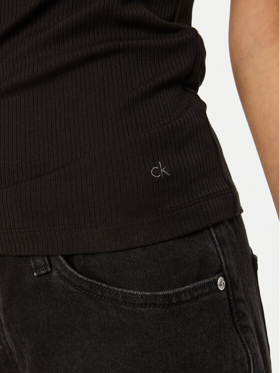 Calvin Klein Calvin Klein Tričko K20K208052 Čierna Slim Fit