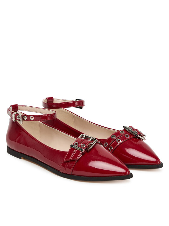 Buffalo Buffalo Baleriny Marly Ankle 1621027 Czerwony