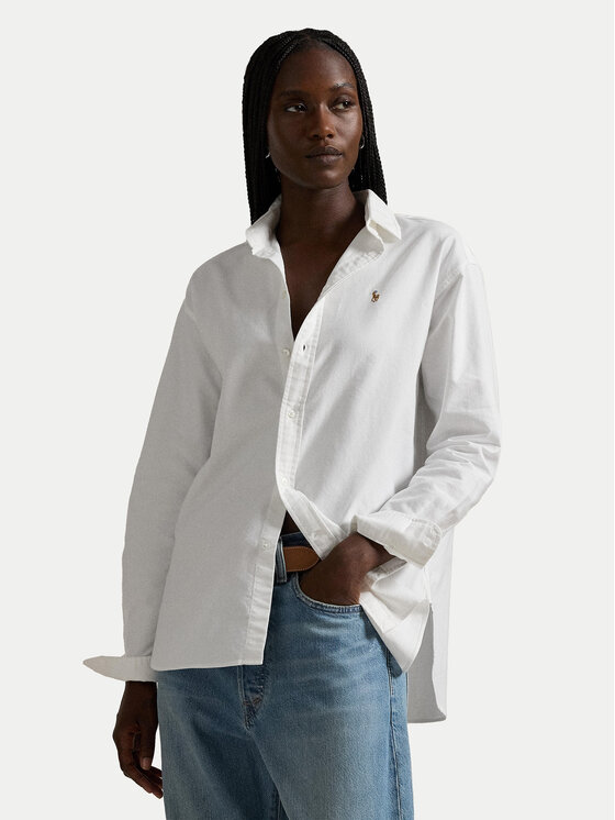 Polo Ralph Lauren Polo Ralph Lauren Риза 211956604001 Бял Relaxed Fit