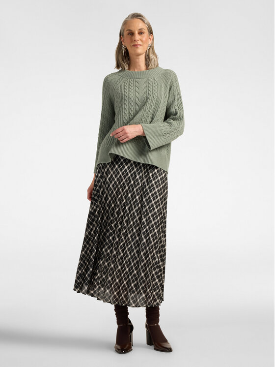 Elena Mirò Elena Mirò Sweter M105Z000873N0A5 Zielony jasny Boxy Fit