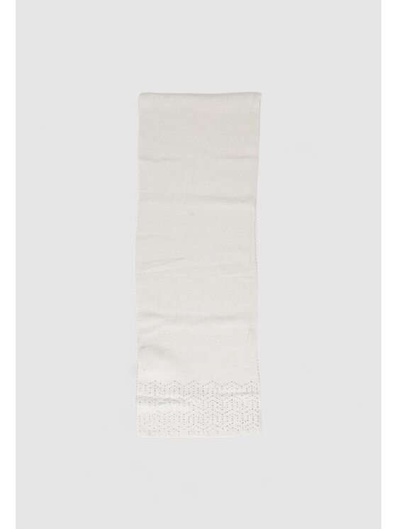 Pieces Pieces Szalik PCNASMINE SEQUINS LONG SCARF BC Beżowy