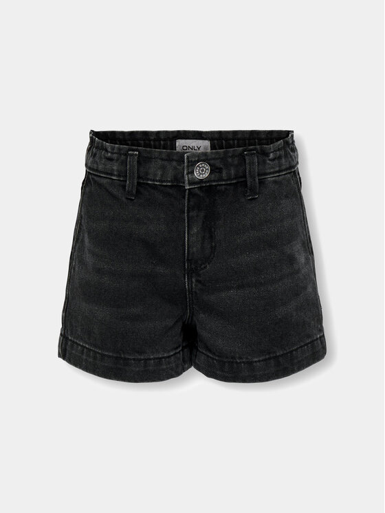 Kids ONLY Kids ONLY Jeansshorts Comet 15312961 Schwarz Wide Leg