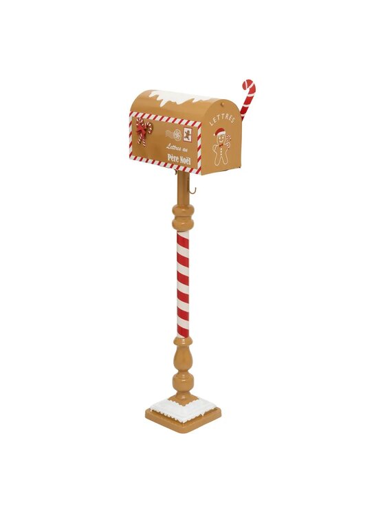 MIAhome MIAhome Skrzynka na listy świąteczna Gingerbread 100 cm Brązowy