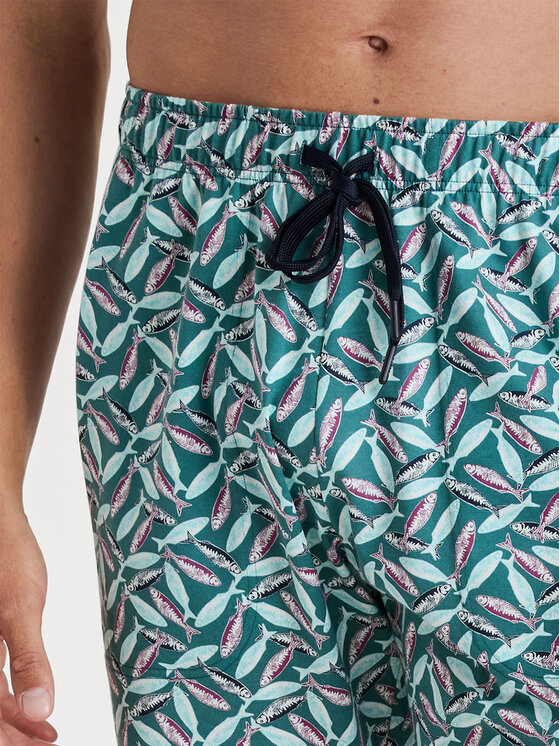 Calida Calida Bavlnené šortky 27188 Zelená Regular Fit
