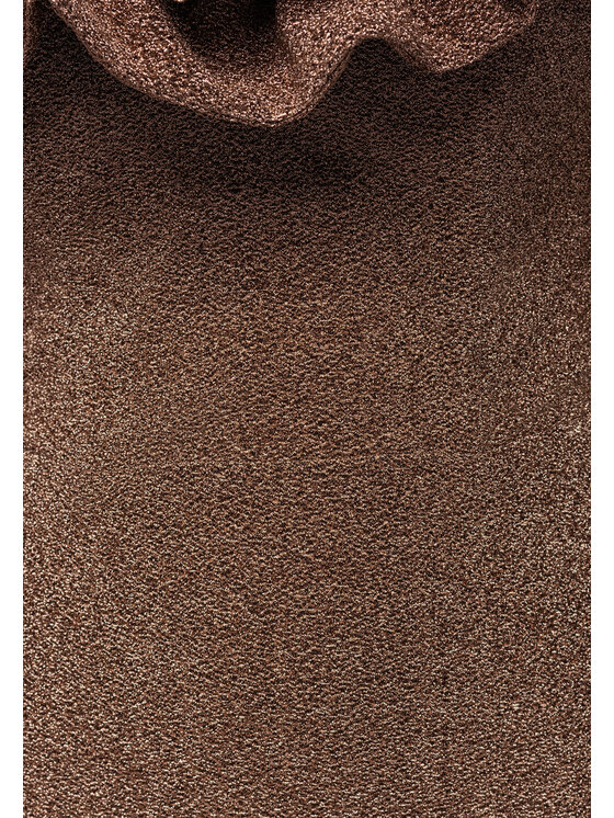 Ombre Ombre Sukienka wieczorowa LA-OM-DLR002 Złoty Regular Fit