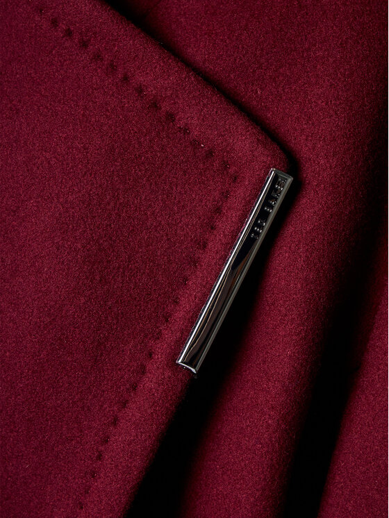 Ted Baker Ted Baker Wollmantel Roseika 272477 Dunkelrot Regular Fit