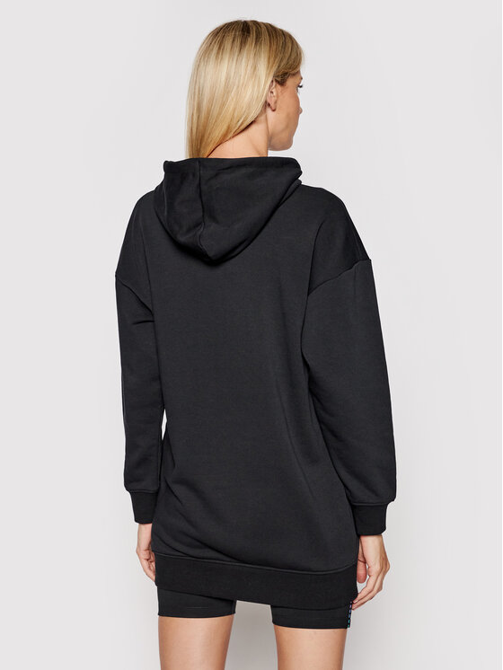 New Balance New Balance Majica dugih rukava Athletics Erin Loree Hoodie WD11506 Crna Oversize