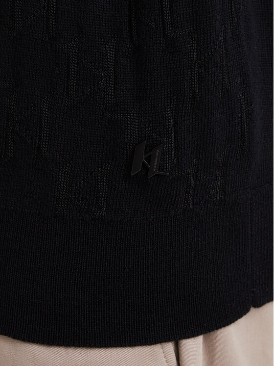 KARL LAGERFELD KARL LAGERFELD Sweter 655011 564301 Czarny Regular Fit