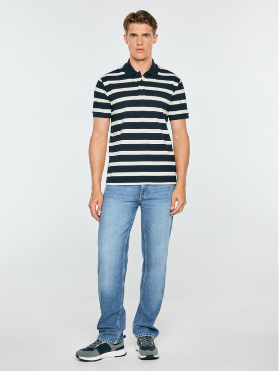 BIG STAR BIG STAR Polo TALUS Granatowy Basic Fit