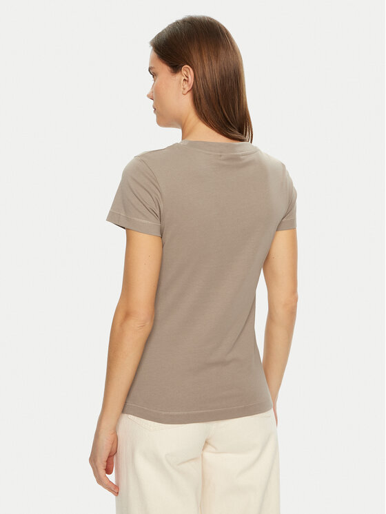 Calvin Klein Jeans Calvin Klein Jeans Marškinėliai Monologo J20J223563 Smėlio Slim Fit