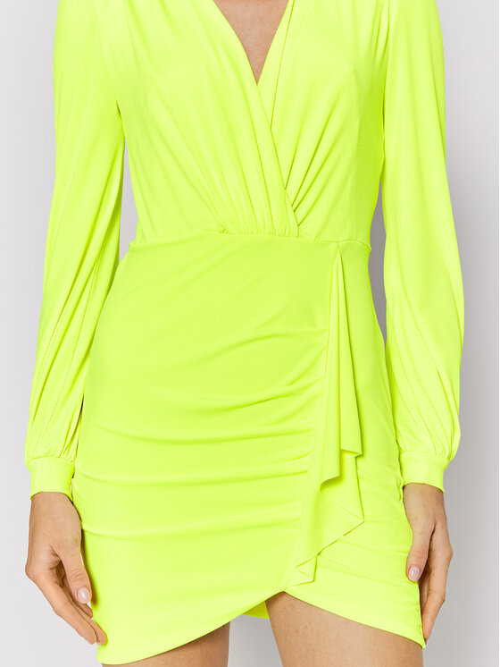 Rinascimento Rinascimento Rochie cocktail CFC0107346003 Galben Slim Fit