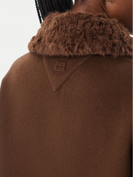Tommy Hilfiger Tommy Hilfiger Palton de lână WW0WW52915 Maro închis Regular Fit