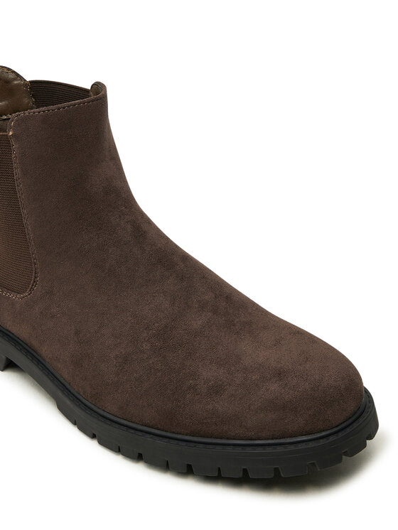 Pierre Cardin Pierre Cardin Kotníková obuv s elastickým prvkem 4715 Hnědá