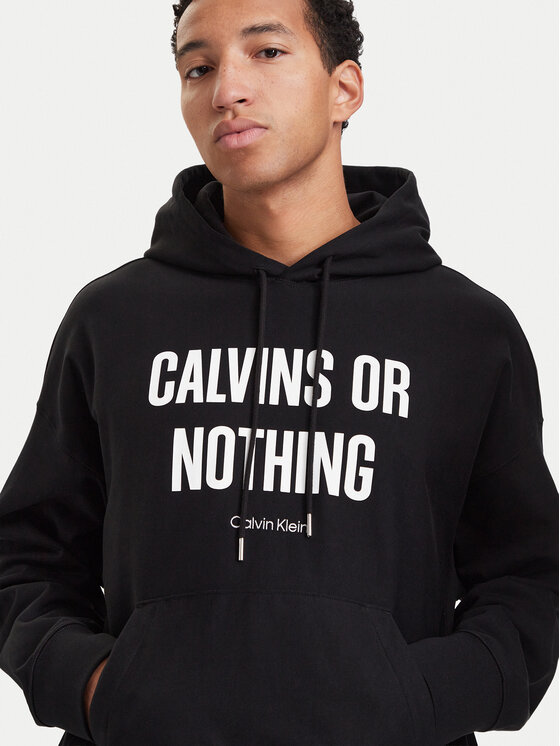 Calvin Klein Jeans Calvin Klein Jeans Μπλούζα Calvins Or Nothing LV04RH245G Μαύρο Regular Fit