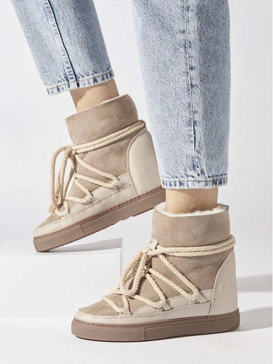Inuikii Inuikii Μπότες Χιονιού Classic Wedge 75203-005 Μπεζ