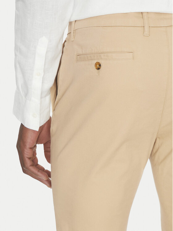 Michael Kors Michael Kors Chinosy CS4301KDR2 Beżowy Slim Fit