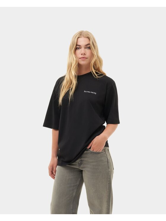 Filling Pieces Filling Pieces Sneakersy Filling Pieces T-Shirt Boxy Czarny L Czarny Boxy Fit