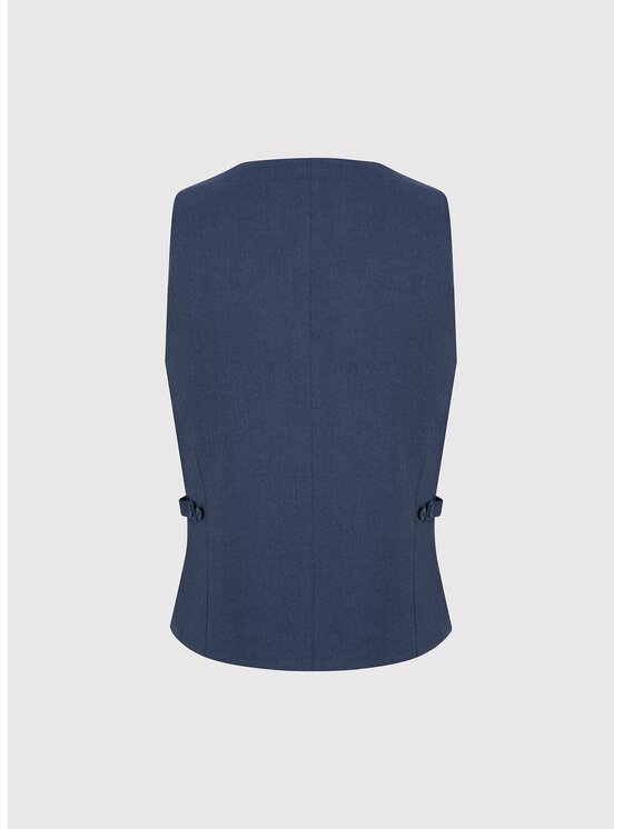 Pako Lorente Pako Lorente Kamizelka garniturowa P25WF-8X-002 Granatowy Slim Fit