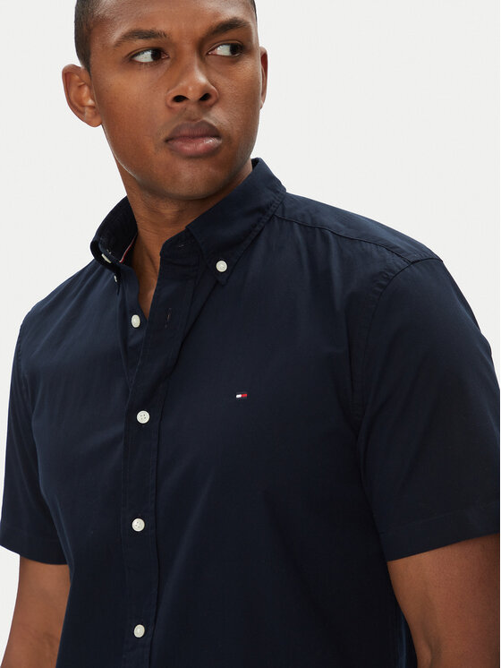 Tommy Hilfiger Tommy Hilfiger Hemd MW0MW37584 Dunkelblau Regular Fit