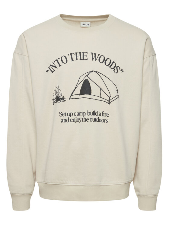 Solid Solid Sweatshirt 21108021 Beige Regular Fit