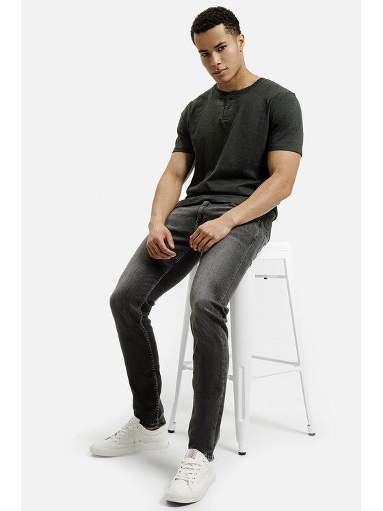 Cross Jeans Cross Jeans T-Shirt 16129-387 Zielony Regular Fit