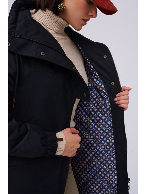 blue shadow blue shadow Kurtka damska Shams BS Czarny Standard Fit