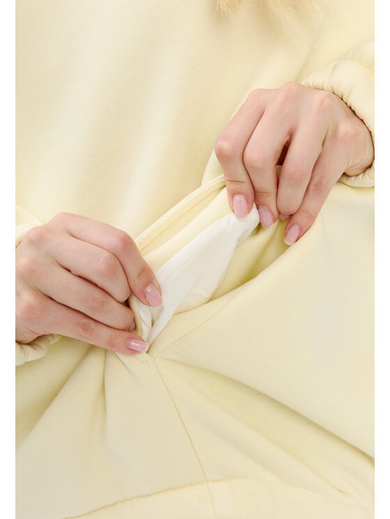 Mirons Mirons Bluza soft Beżowy Oversize