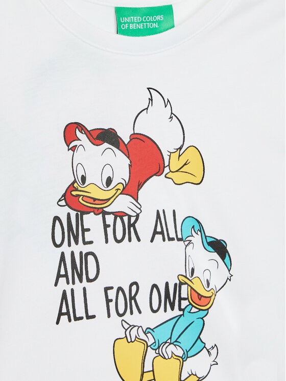 United Colors Of Benetton United Colors Of Benetton Tricou DISNEY 3096G103J Alb Regular Fit