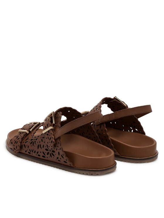 TWINSET TWINSET Sandale 251GCJ046 Smeđa