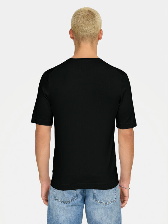 Only & Sons Only & Sons T-Shirt Wyler 22022928 Czarny Regular Fit